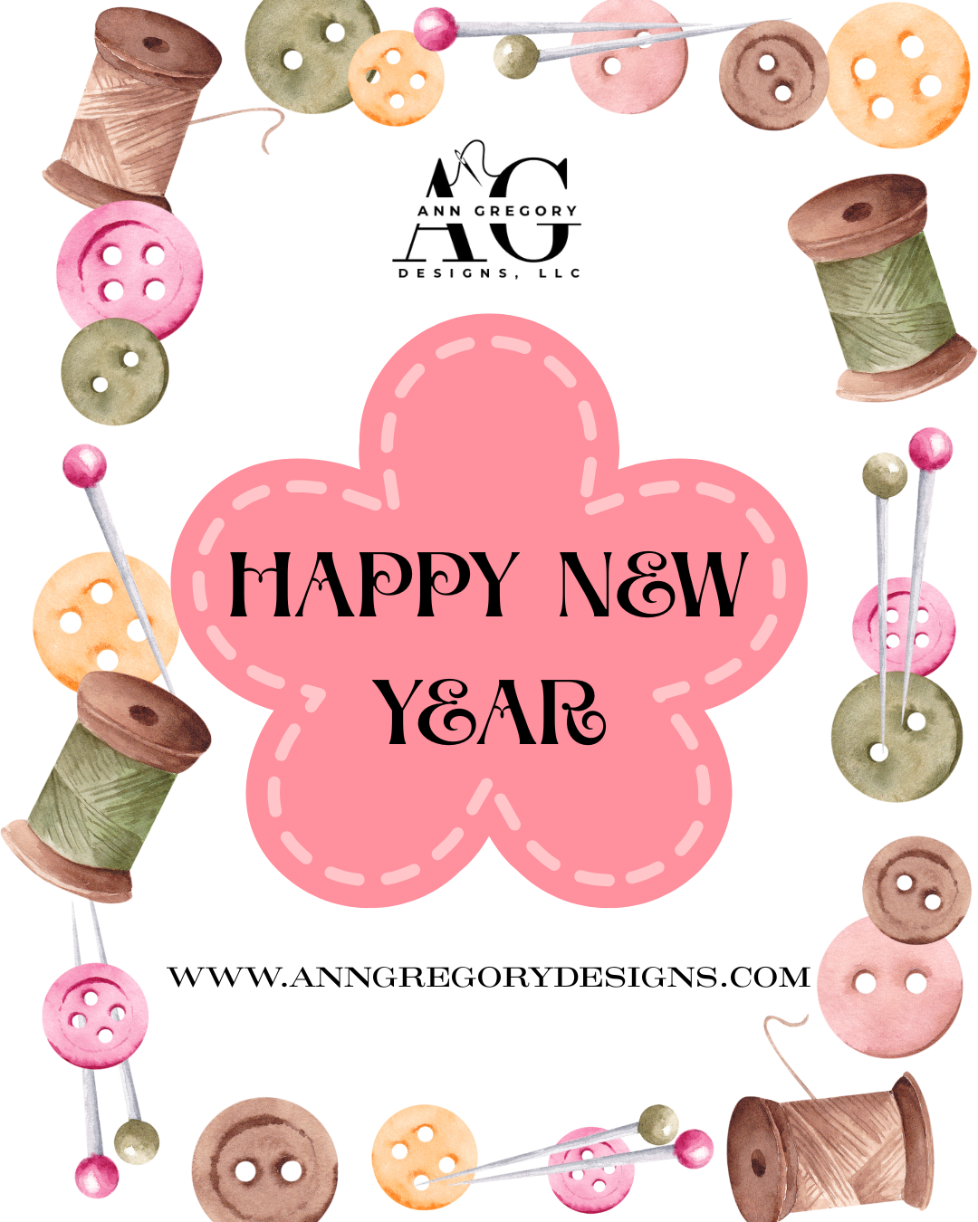 Happy New Year 2026 - Handmade Shops - New Opportunities, New Beginnings, New Designs