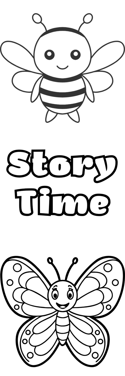 Bugs Story Time Coloring Bookmarks with Crayons Kit - Set of 3 - 2" x 6" Rounded Corner Bookmarks - Dragonfly Ladybug Bee Ant Snail Butterfly