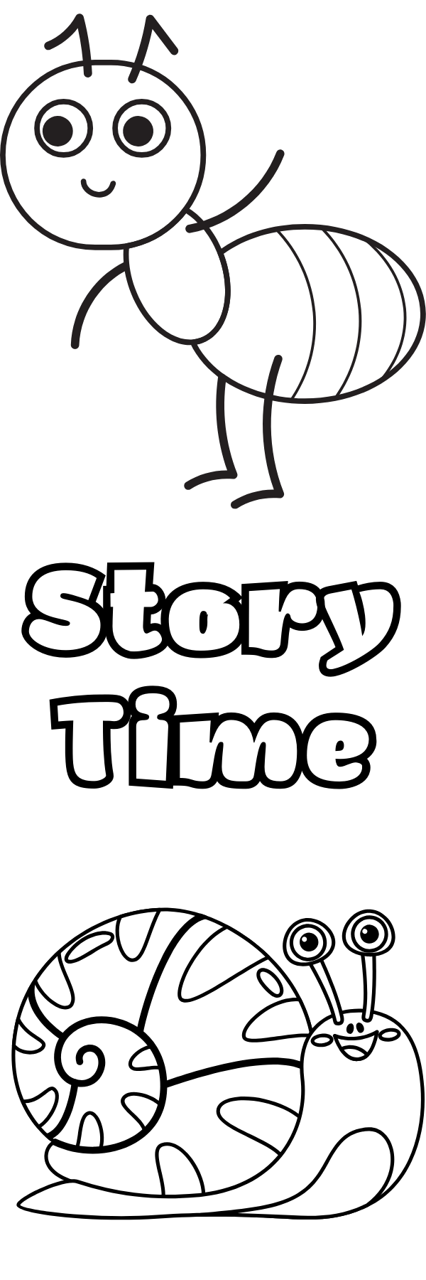 Bugs Story Time Coloring Bookmarks with Crayons Kit - Set of 3 - 2" x 6" Rounded Corner Bookmarks - Dragonfly Ladybug Bee Ant Snail Butterfly