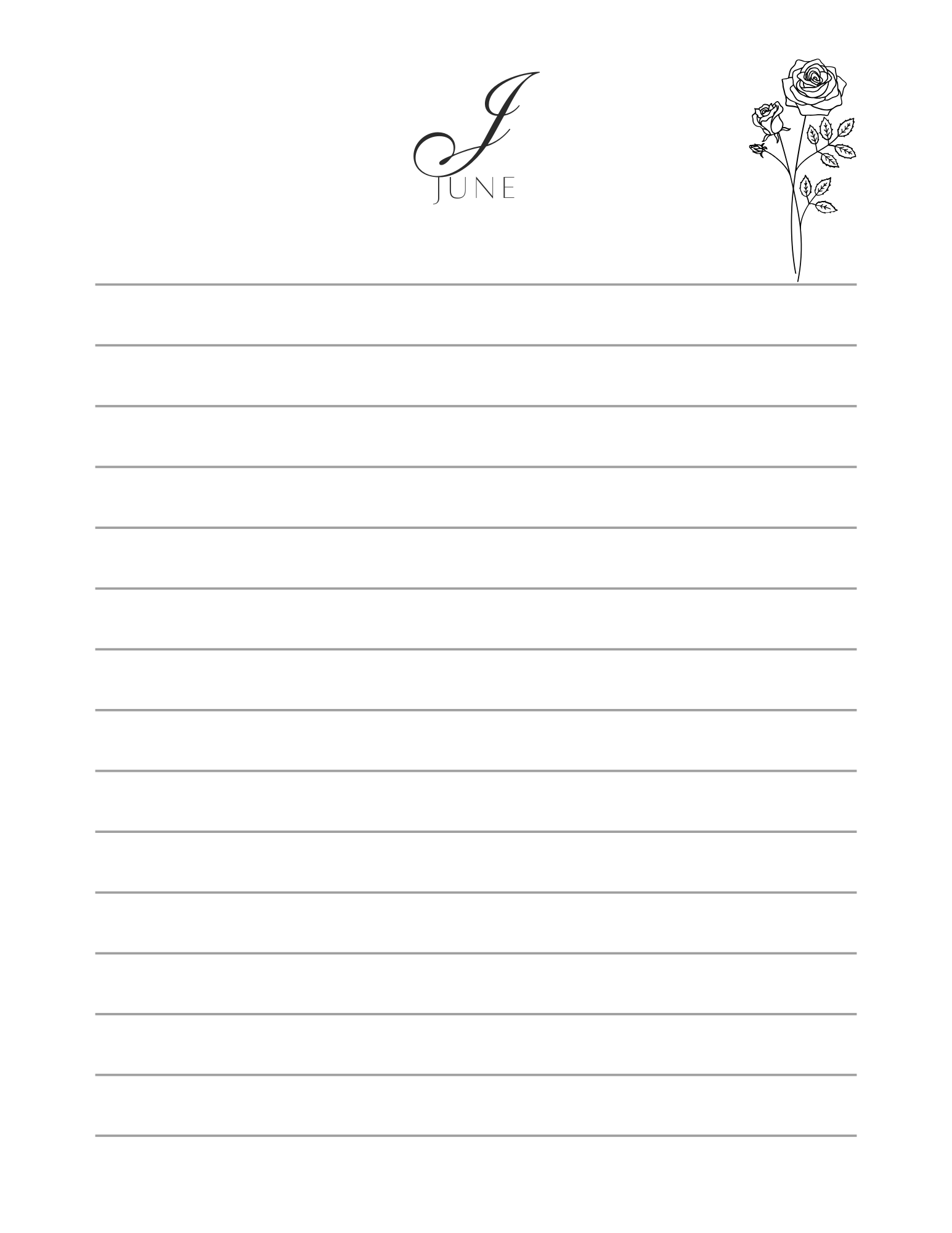 Personalized Birth Month Flower Tear-Away Notepad | Minimalist Floral Desk Pad