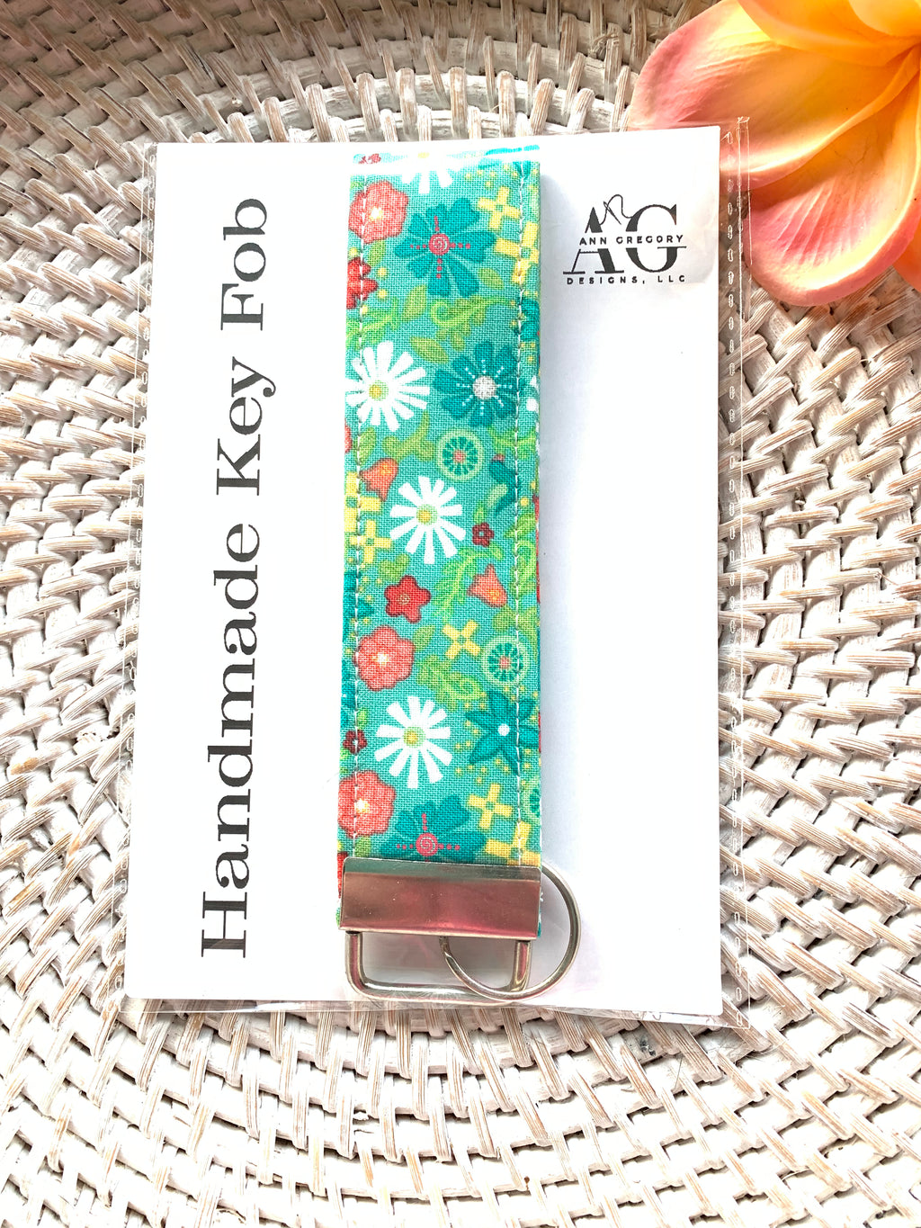 Key Fob - Gingham Cottage - Handmade