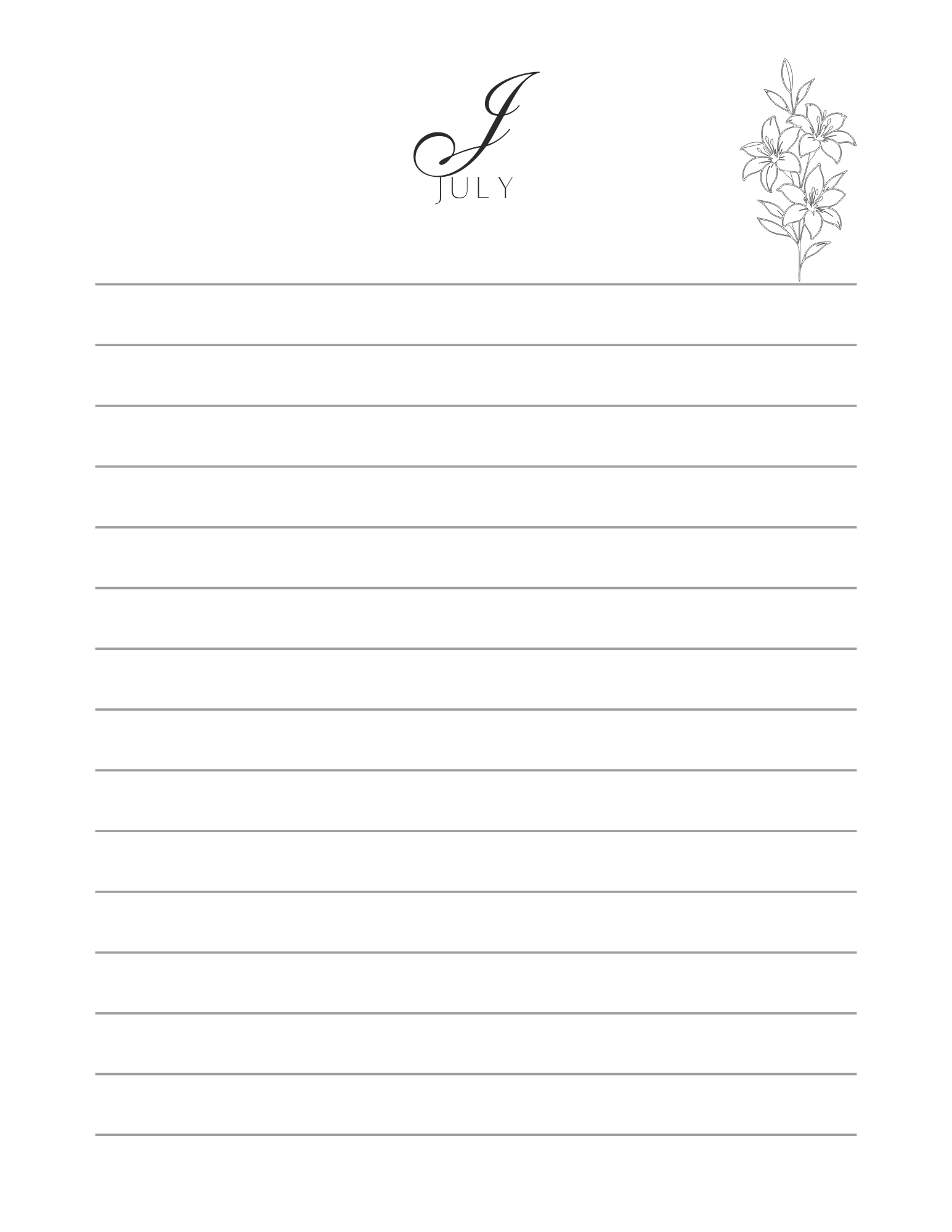 Personalized Birth Month Flower Tear-Away Notepad | Minimalist Floral Desk Pad