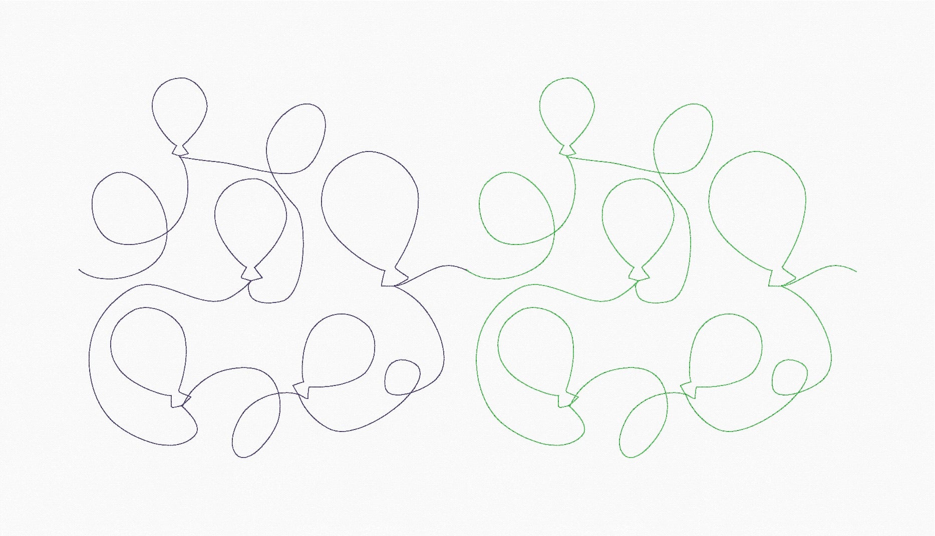 Balloons Edge-to-Edge | E2E | In-the-Hoop Quilting Design | 8x8 Hoop | Digital Download