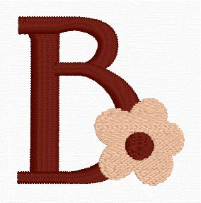 Boho Daisy Alphabet Set (A-Z) Embroidery Designs | In-the-Hoop Machine Embroidery | Digital Download