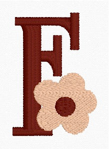 Boho Daisy Alphabet Set (A-Z) Embroidery Designs | In-the-Hoop Machine Embroidery | Digital Download