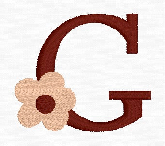 Boho Daisy Alphabet Set (A-Z) Embroidery Designs | In-the-Hoop Machine Embroidery | Digital Download