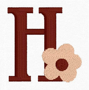 Boho Daisy Alphabet Set (A-Z) Embroidery Designs | In-the-Hoop Machine Embroidery | Digital Download