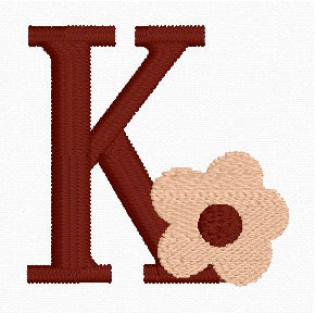 Boho Daisy Alphabet Set (A-Z) Embroidery Designs | In-the-Hoop Machine Embroidery | Digital Download