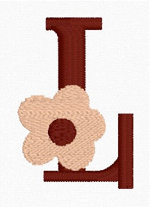 Boho Daisy Alphabet Set (A-Z) Embroidery Designs | In-the-Hoop Machine Embroidery | Digital Download