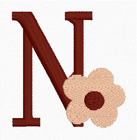 Boho Daisy Alphabet Set (A-Z) Embroidery Designs | In-the-Hoop Machine Embroidery | Digital Download