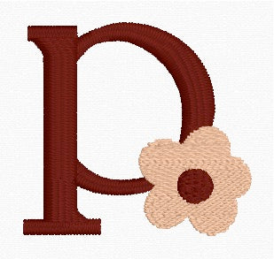 Boho Daisy Alphabet Set (A-Z) Embroidery Designs | In-the-Hoop Machine Embroidery | Digital Download