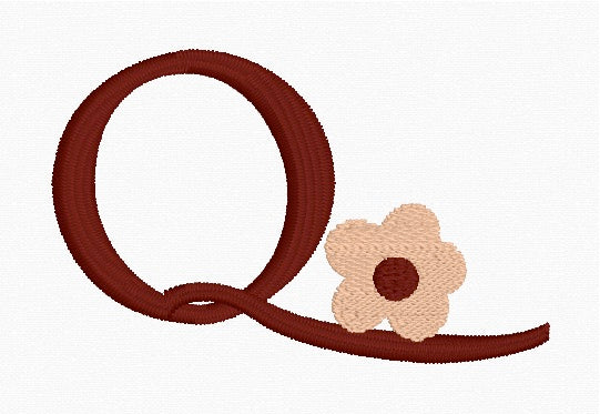 Boho Daisy Alphabet Set (A-Z) Embroidery Designs | In-the-Hoop Machine Embroidery | Digital Download