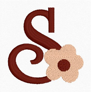 Boho Daisy Alphabet Set (A-Z) Embroidery Designs | In-the-Hoop Machine Embroidery | Digital Download