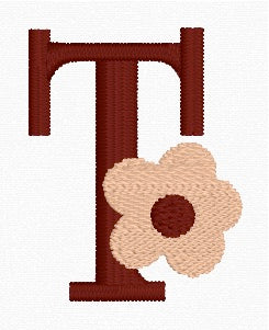 Boho Daisy Alphabet Set (A-Z) Embroidery Designs | In-the-Hoop Machine Embroidery | Digital Download