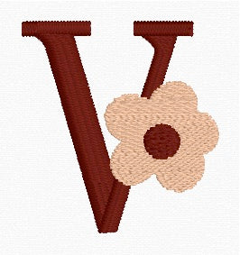 Boho Daisy Alphabet Set (A-Z) Embroidery Designs | In-the-Hoop Machine Embroidery | Digital Download