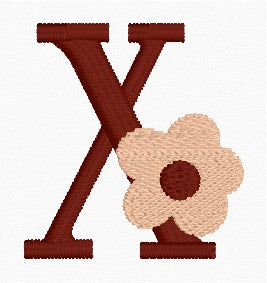Boho Daisy Alphabet Set (A-Z) Embroidery Designs | In-the-Hoop Machine Embroidery | Digital Download