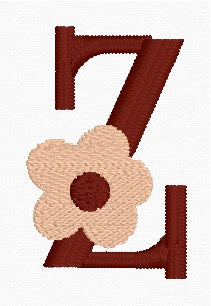Boho Daisy Alphabet Set (A-Z) Embroidery Designs | In-the-Hoop Machine Embroidery | Digital Download