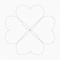 Four Hearts In-the-Hoop Quilting Design - 8x8 Hoop - Digital Download