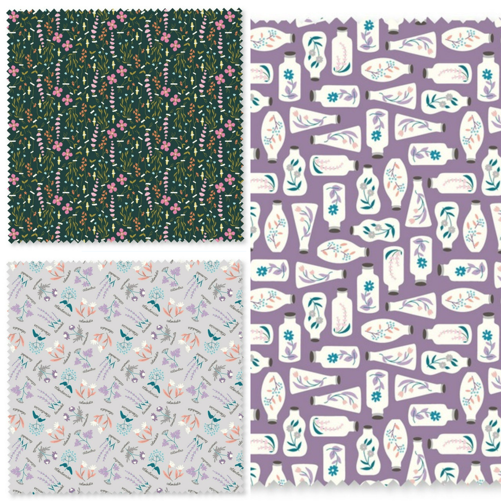 3 Yard Quilt Kit Bundle - Garden Botanicals - Free Pattern Included