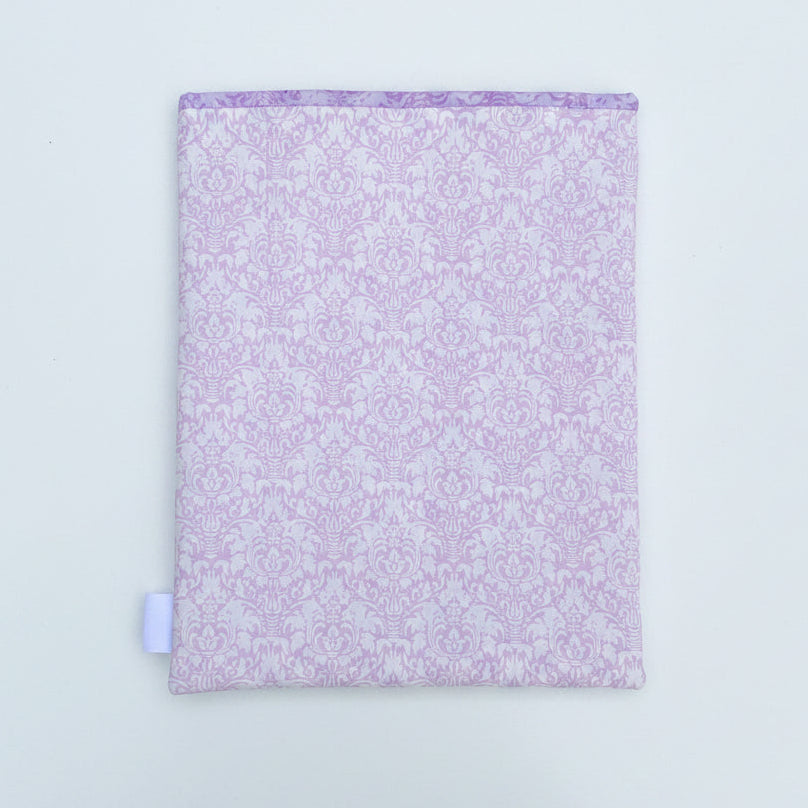 Purple Roses - OOAK - Quilted Tablet Sleeve or Book Sleeve with Pockets - 8" x 10.5" - Kindle Cozy - iPad Mini Cozy - Book Cozy (Copy)