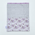 Purple Roses & Denim Gray - OOAK - Quilted Tablet Sleeve or Book Sleeve with Pockets - 8" x 10.5" - Kindle Cozy - iPad Mini Cozy - Book Cozy (Copy) (Copy) (Copy) (Copy)