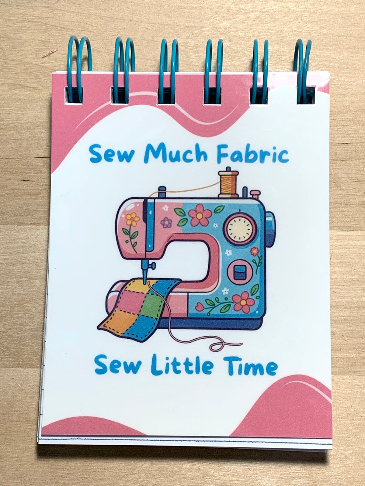 Mini Pocket Notebook - Sewing Fabric Quilting - 3" x 4" - 9 Designs Available