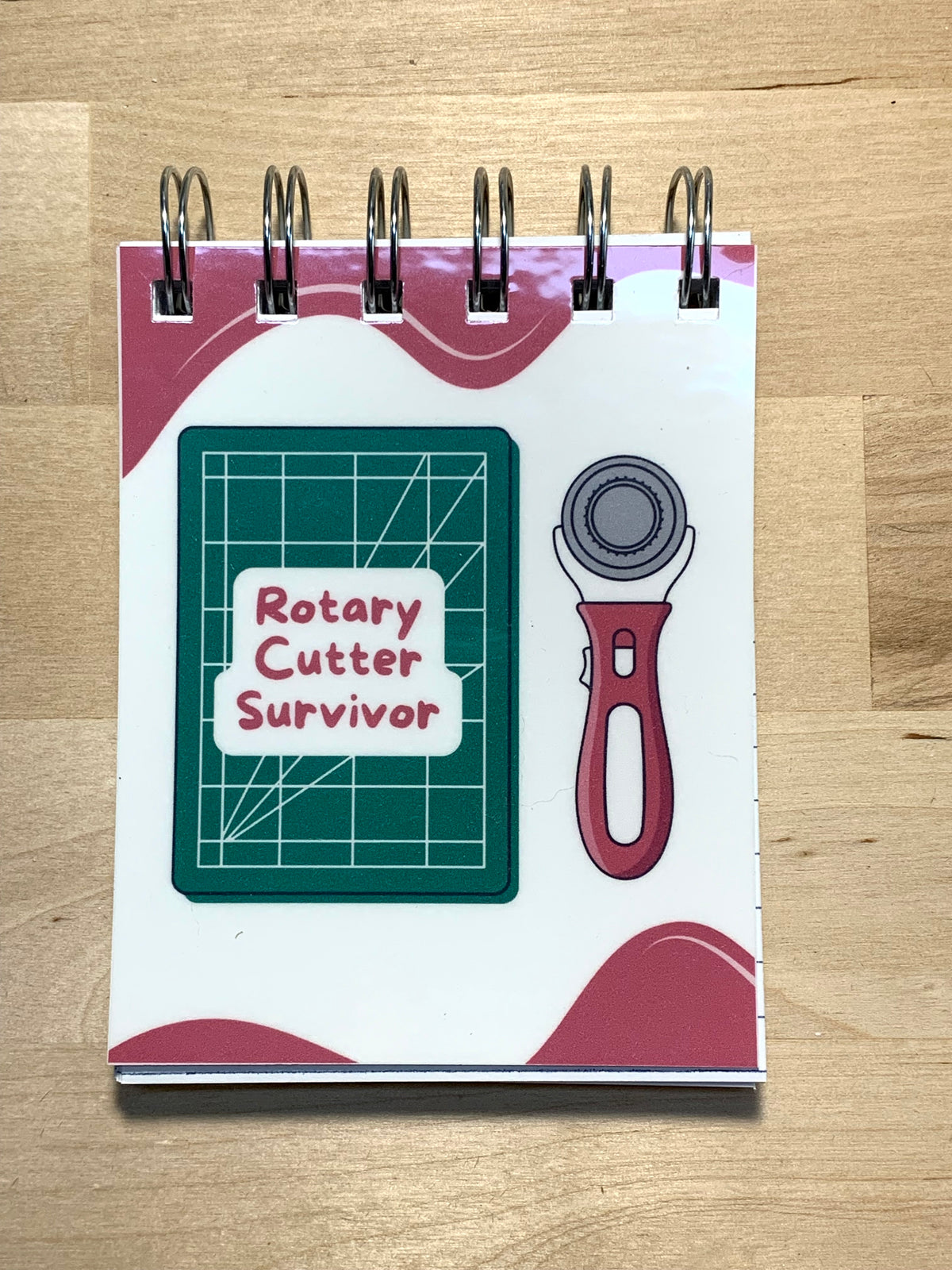 Mini Pocket Notebook - Sewing Fabric Quilting - 3" x 4" - 9 Designs Available