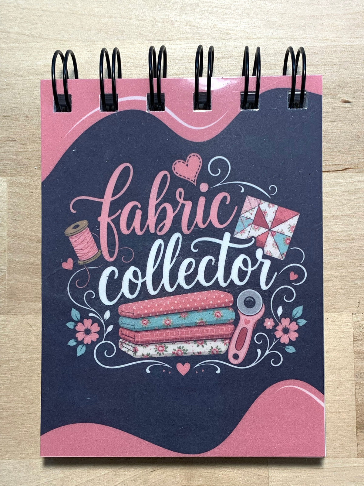 Mini Pocket Notebook - Sewing Fabric Quilting - 3" x 4" - 9 Designs Available