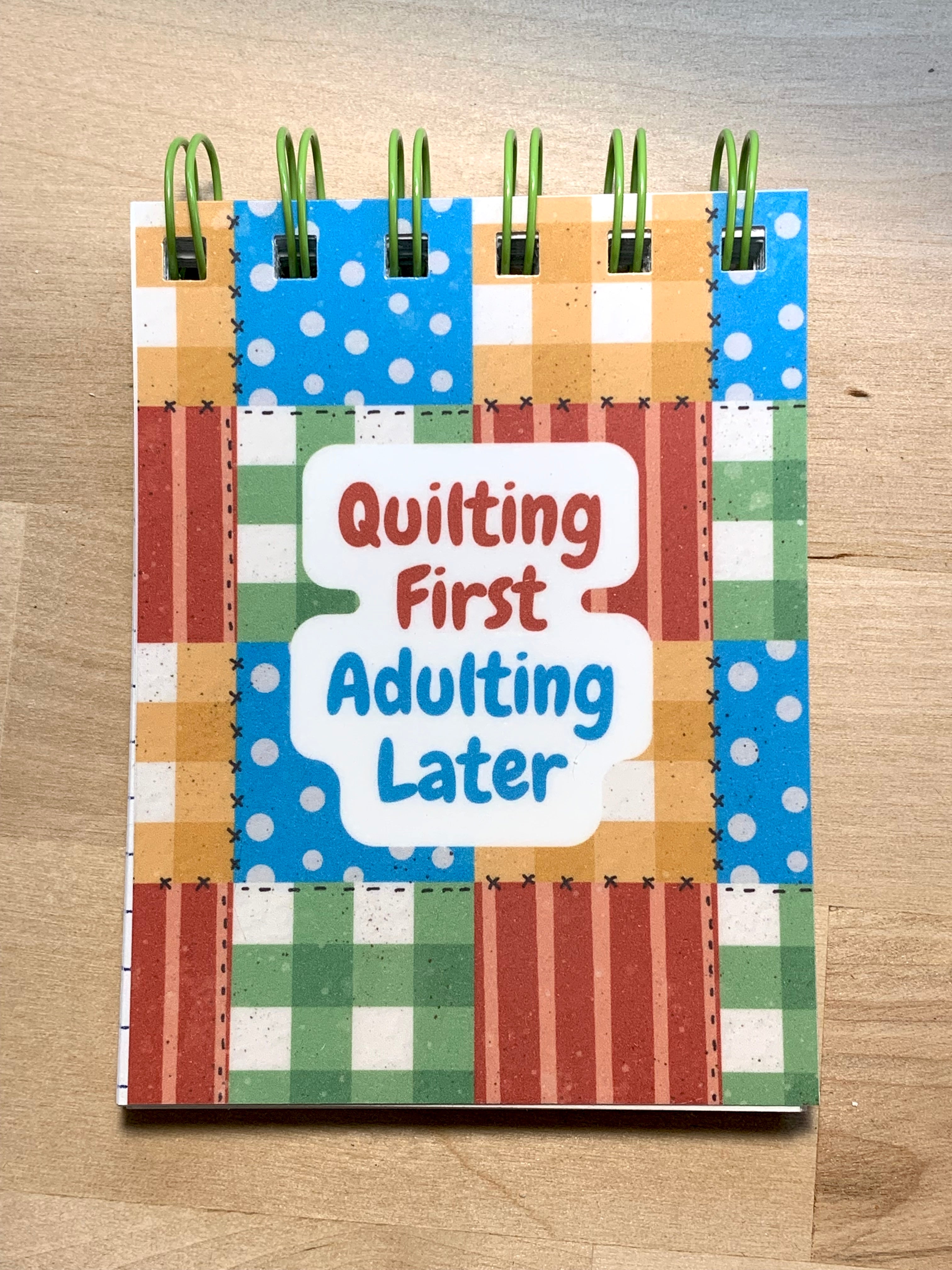 Mini Pocket Notebook - Sewing Fabric Quilting - 3" x 4" - 9 Designs Available