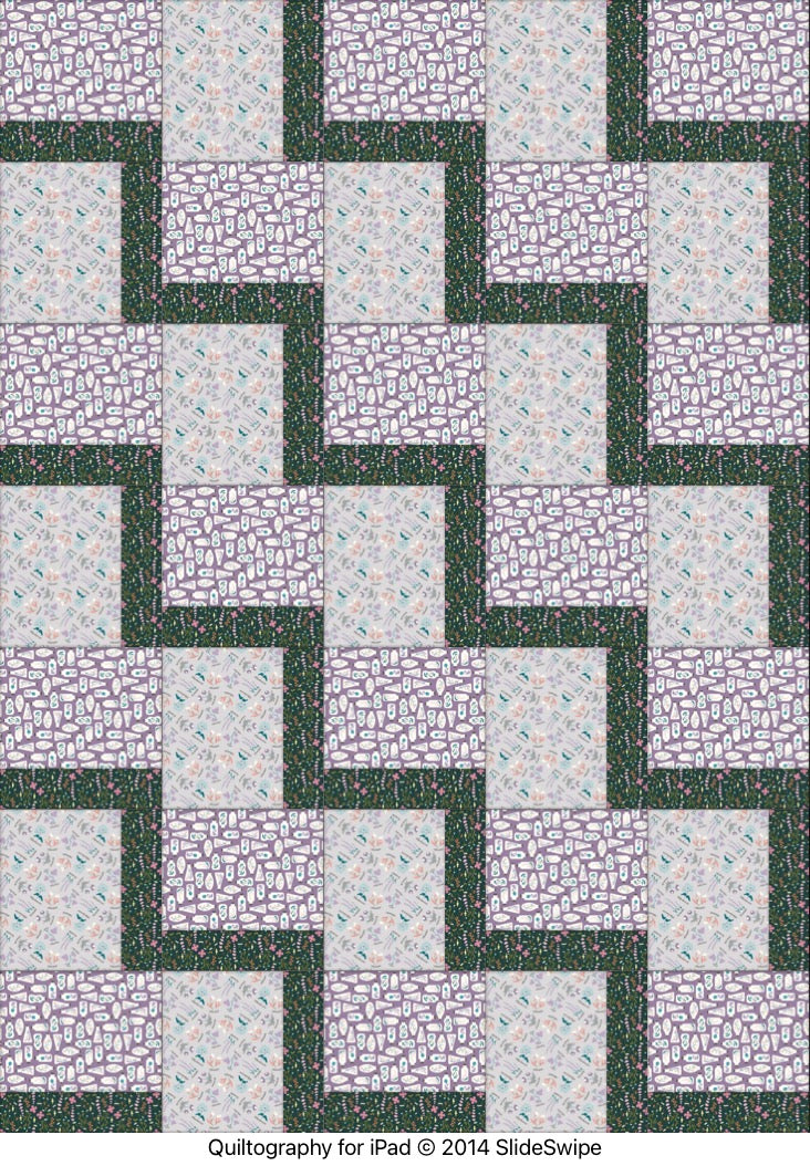 3 Yard Quilt Kit Bundle - Garden Botanicals - Free Pattern Included