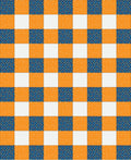 Sea You Later Orange Blue Seahorse Gingham Quilt Kit - Precut Quilt Kit