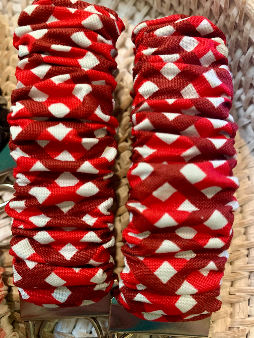 Handmade Scrunchie Key Fobs, Keychain - Mix n Match Collection - Riley Blake Fabric Designs