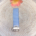 Handmade Key Fobs, Keychains, Wristlets - Limited Edition - Gingham Check