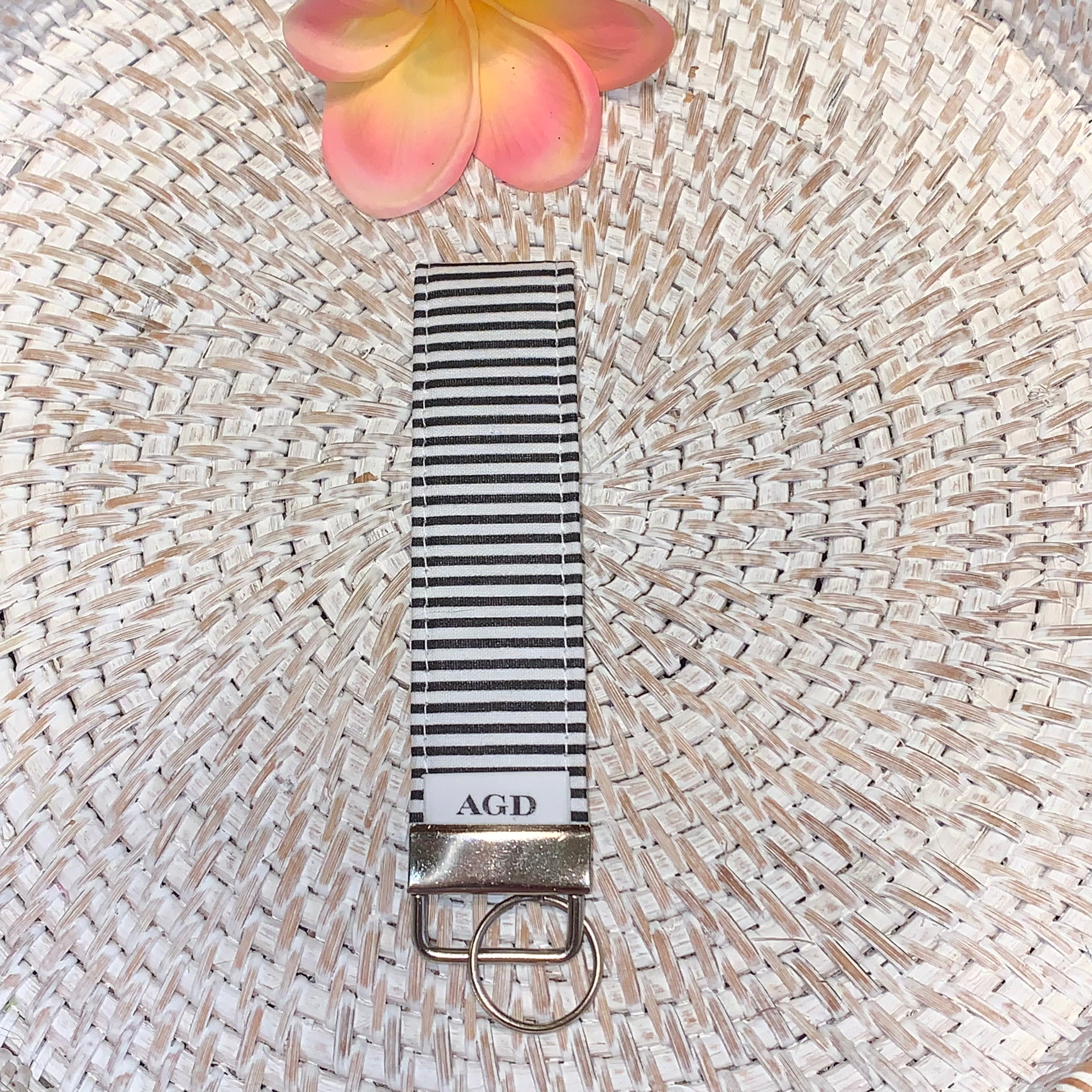 Handmade Key Fobs, Keychains, Wristlets - Limited Edition - Stripes