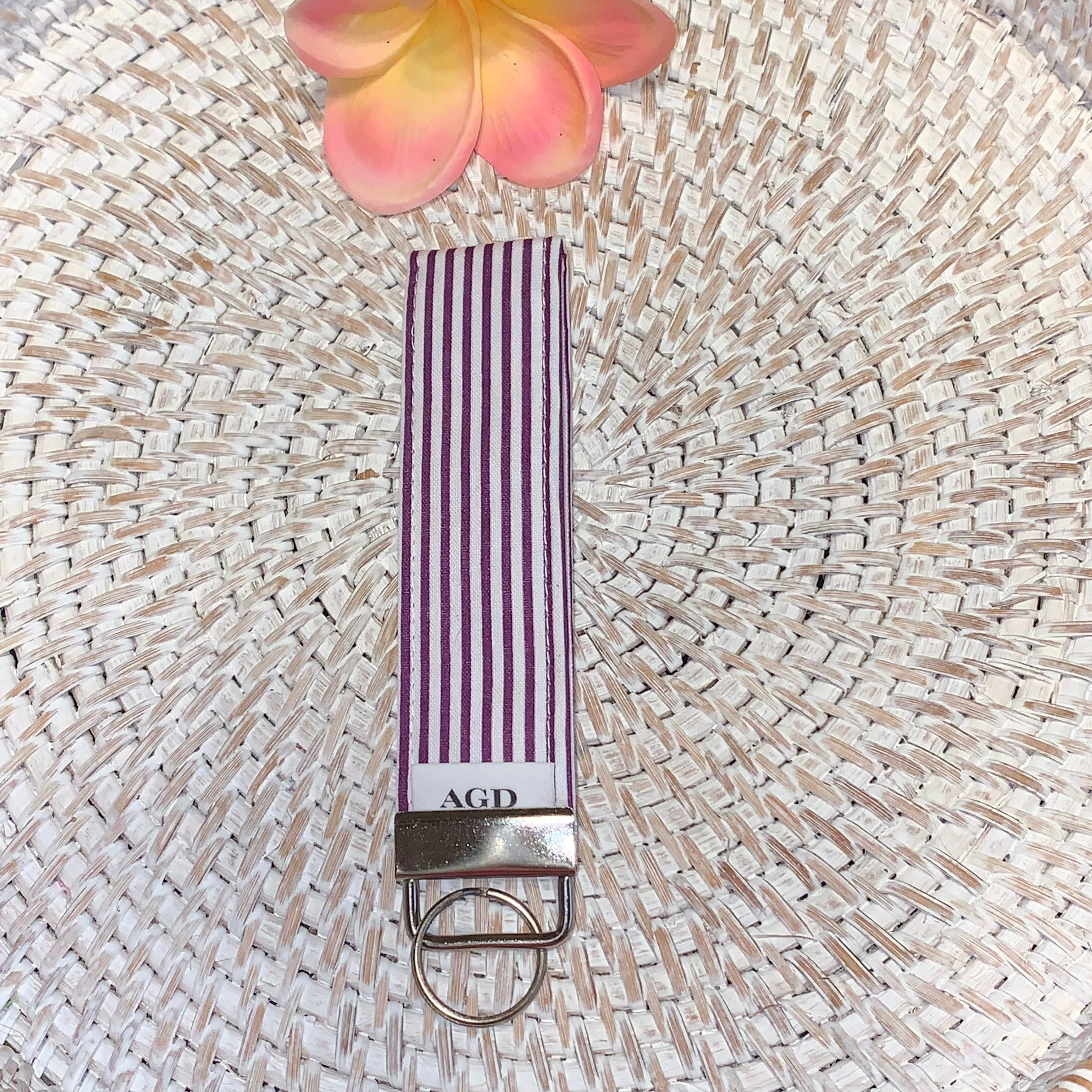 Handmade Key Fobs, Keychains, Wristlets - Limited Edition - Stripes