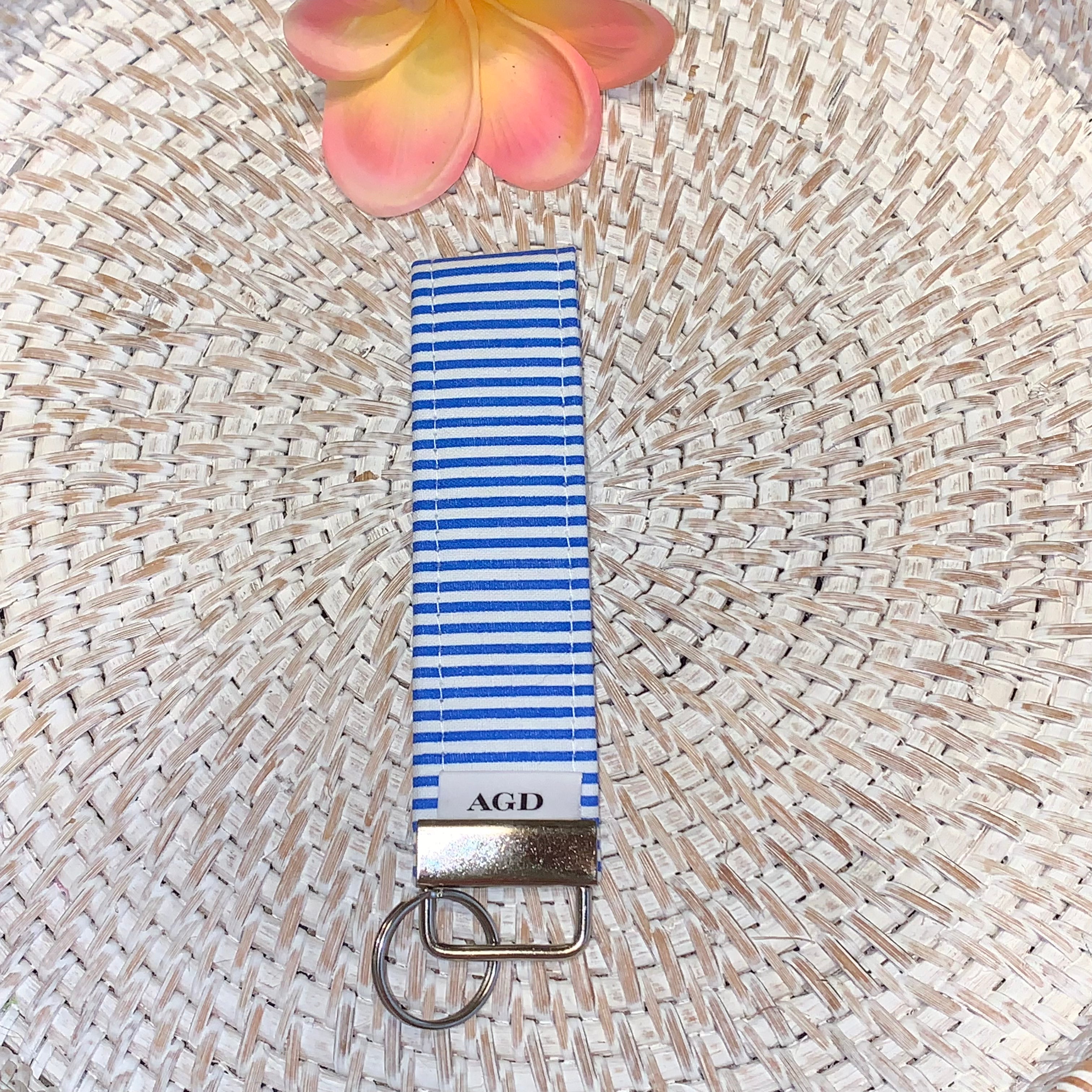 Handmade Key Fobs, Keychains, Wristlets - Limited Edition - Stripes