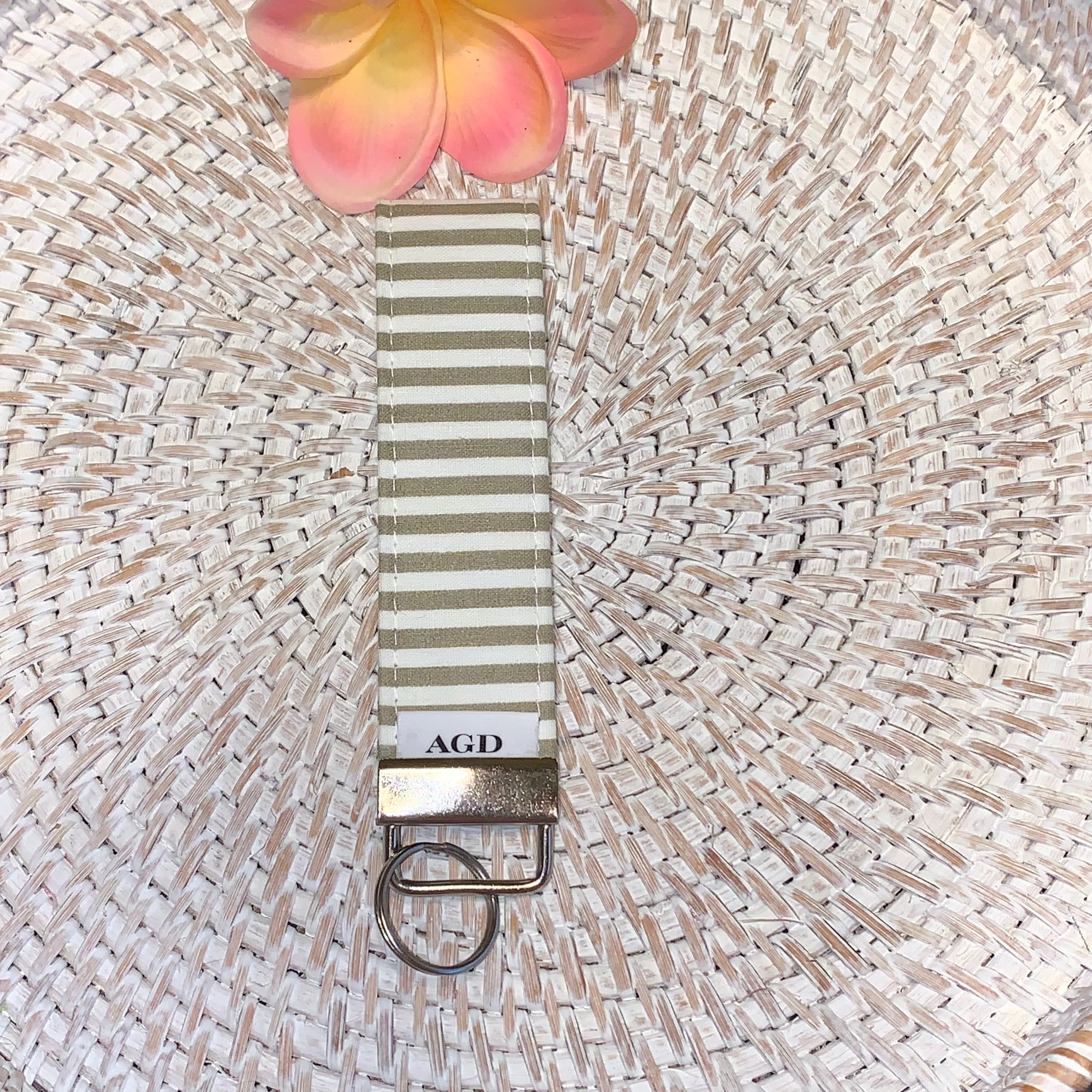 Handmade Key Fobs, Keychains, Wristlets - Limited Edition - Stripes