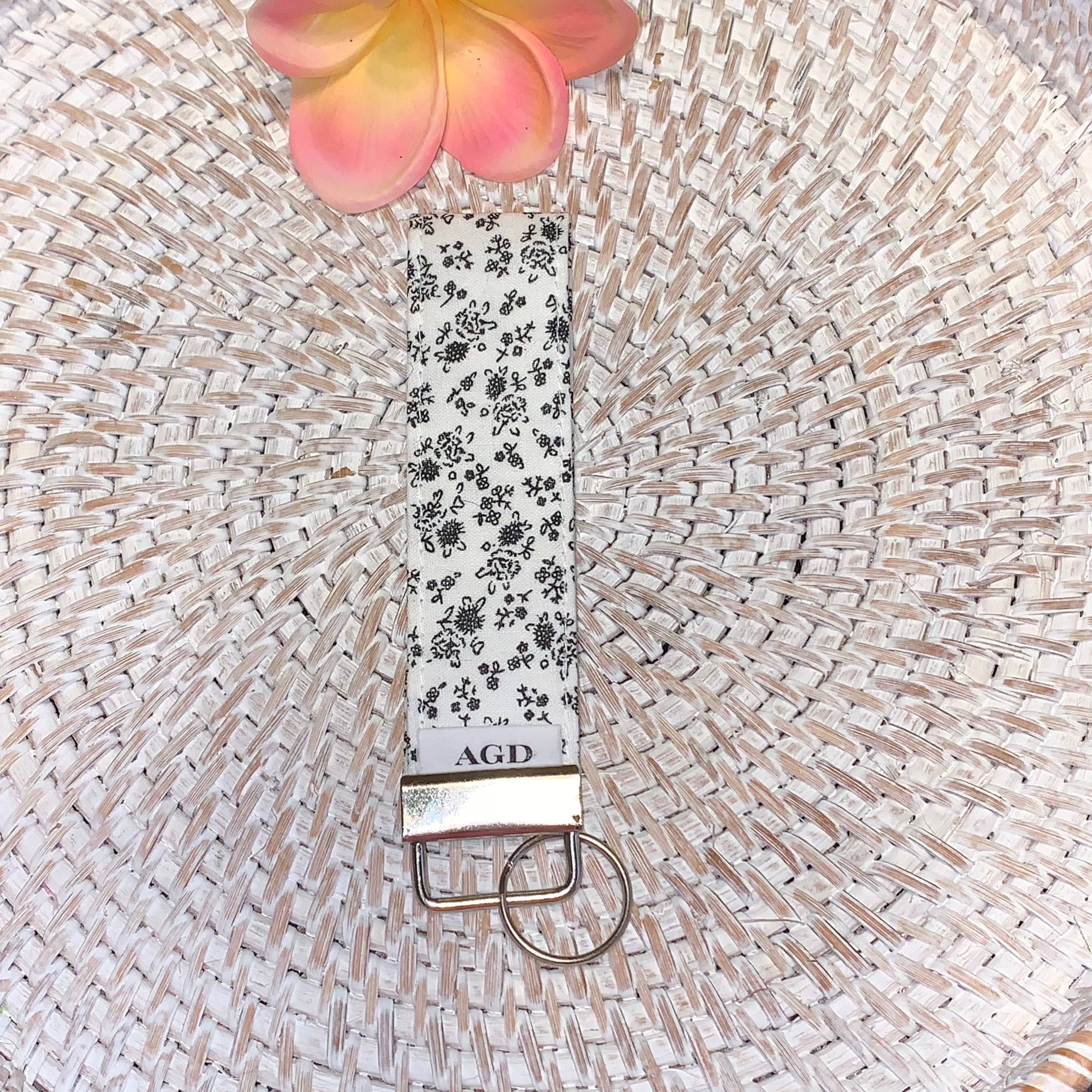 Handmade Key Fobs, Keychains, Wristlets - Limited Edition - Calico Florals 2