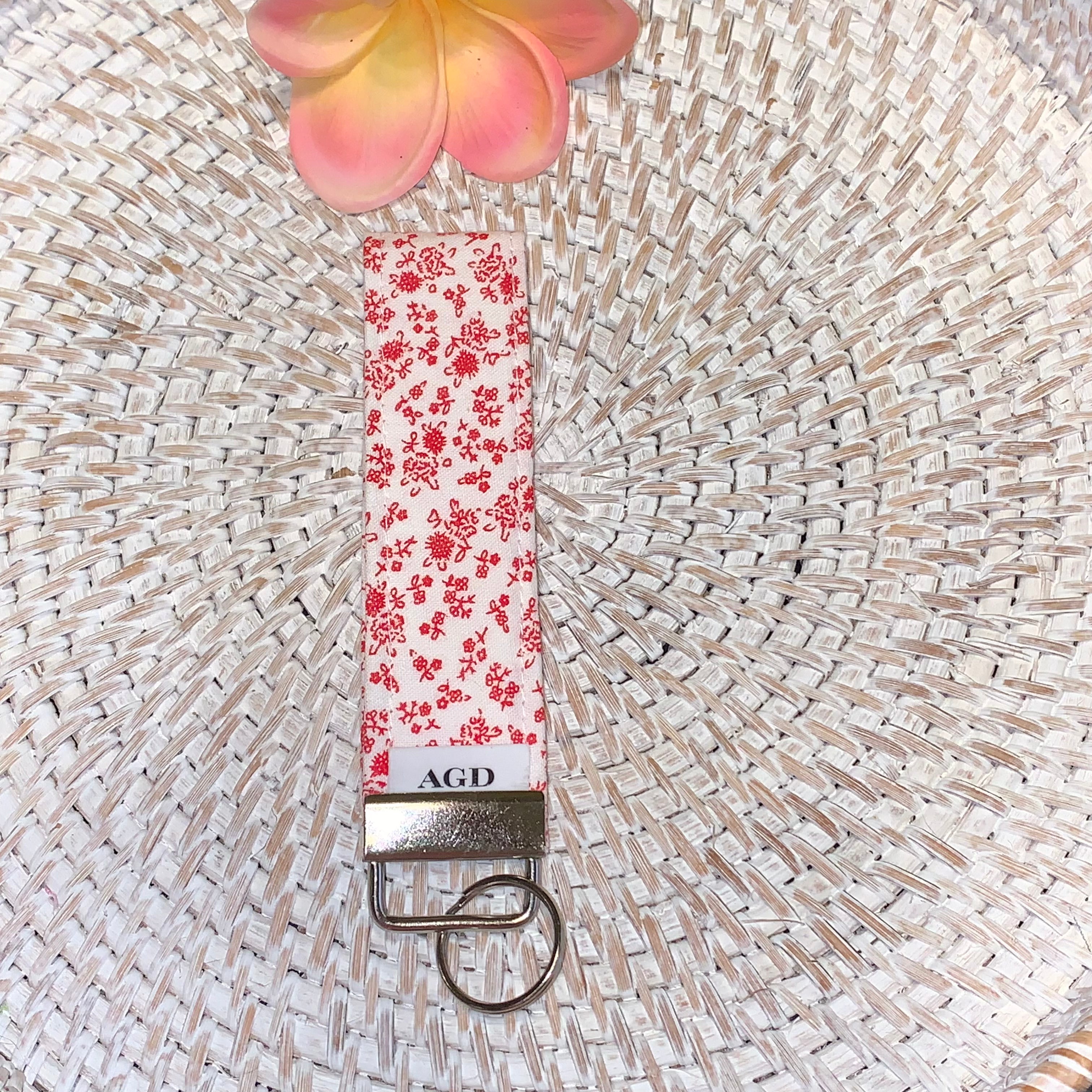 Handmade Key Fobs, Keychains, Wristlets - Limited Edition - Calico Florals 2