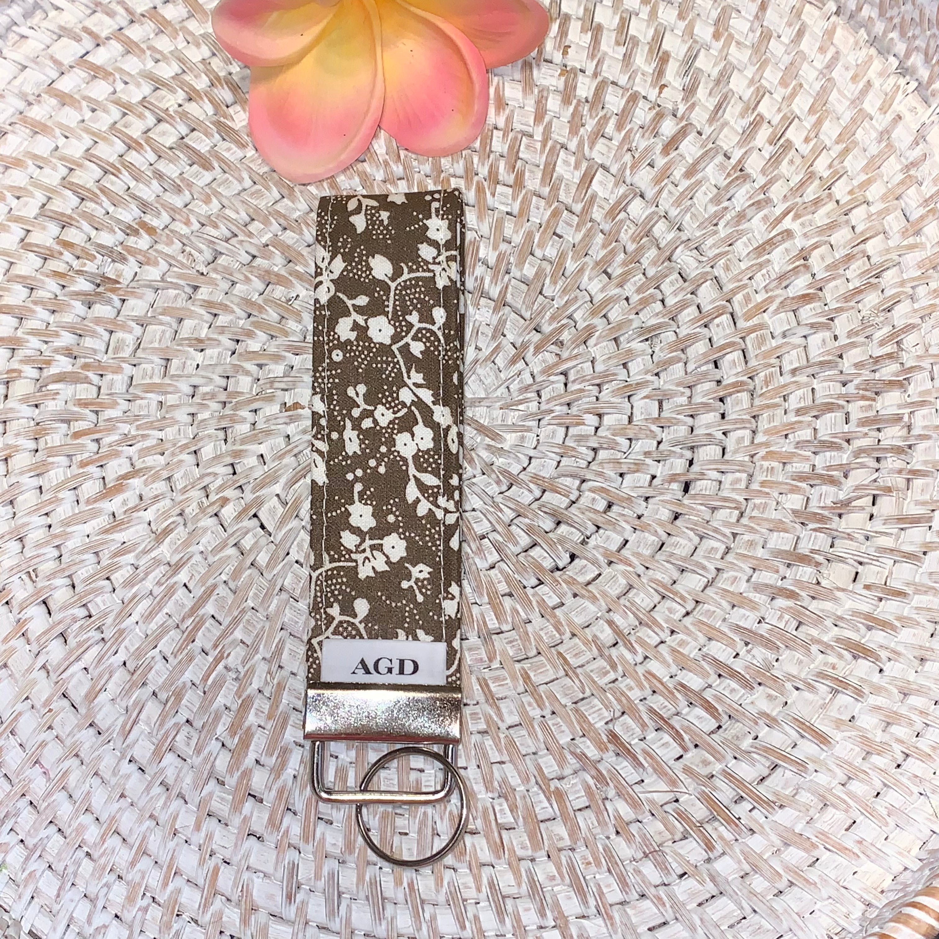 Handmade Key Fobs, Keychains, Wristlets - Limited Edition - Calico Florals 2