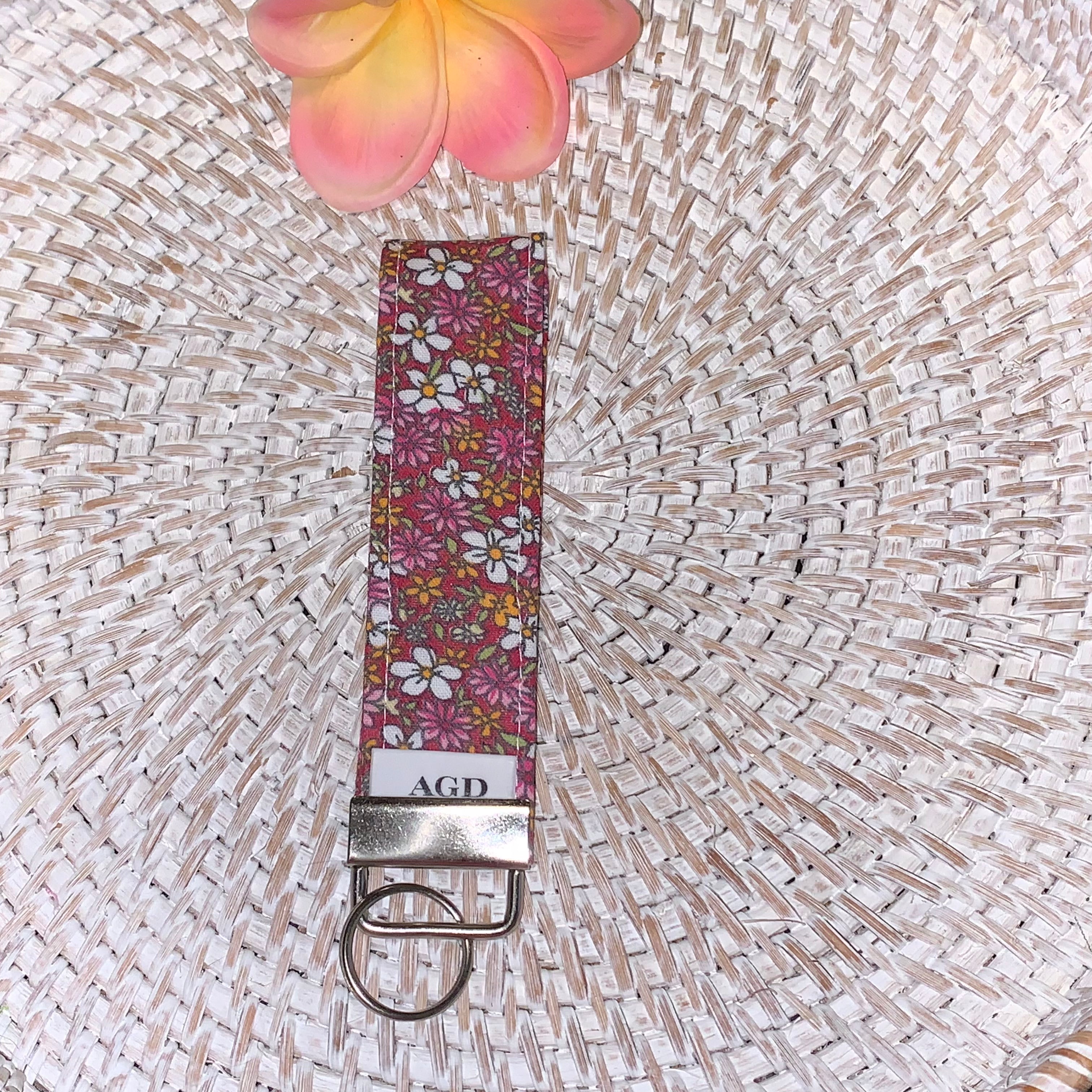 Handmade Key Fobs, Keychains, Wristlets - Limited Edition - Flowers