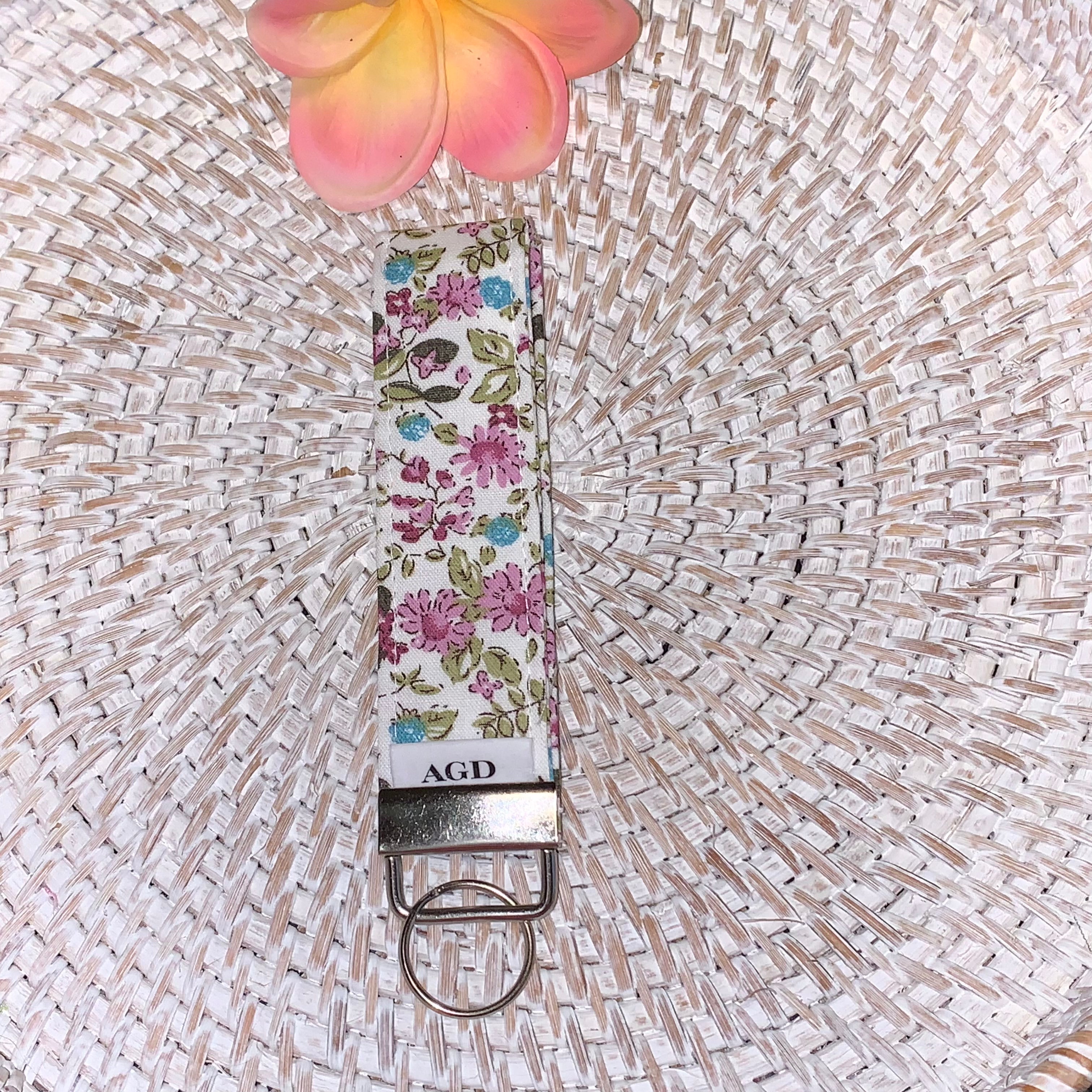 Handmade Key Fobs, Keychains, Wristlets - Limited Edition - Flowers