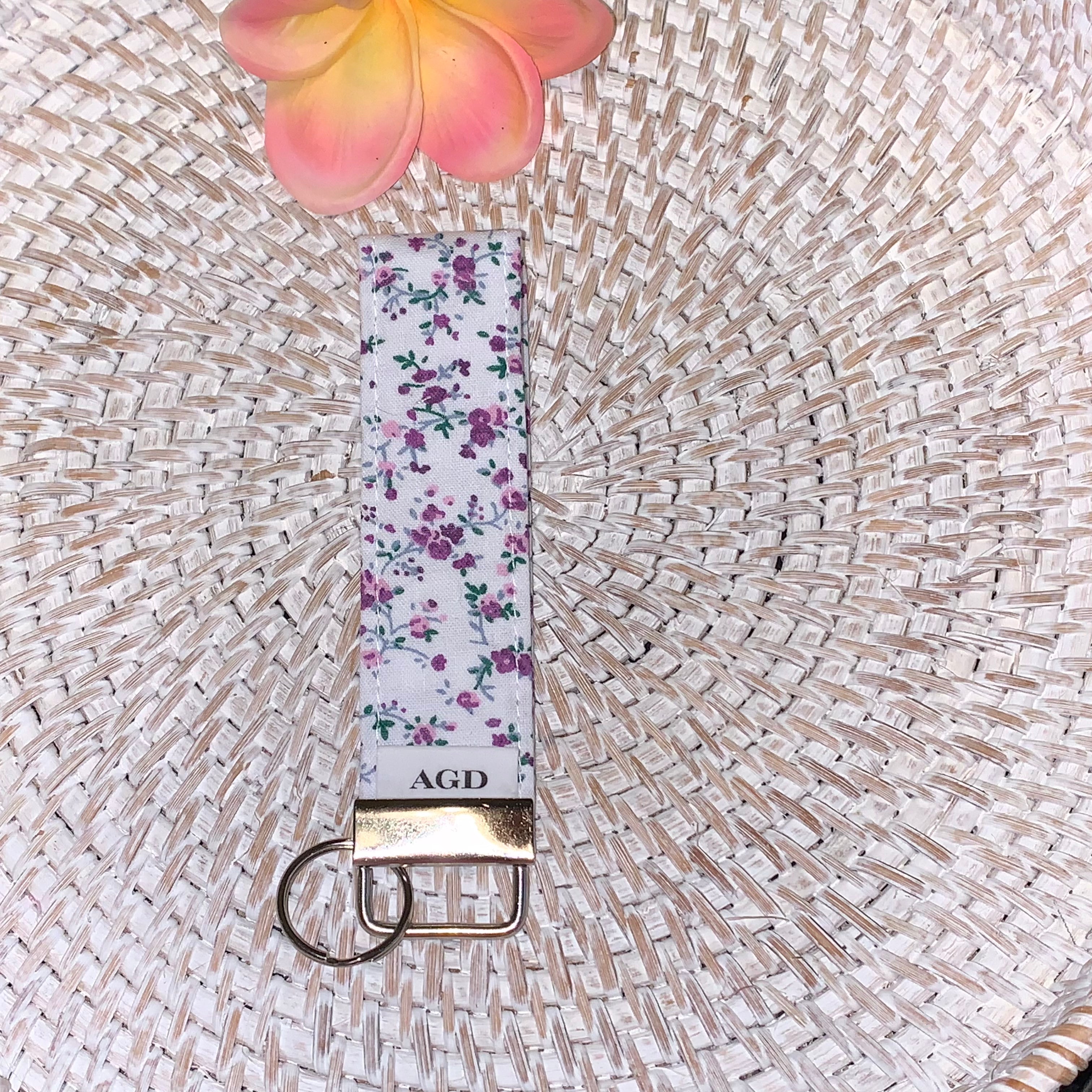 Handmade Key Fobs, Keychains, Wristlets - Limited Edition - Flowers