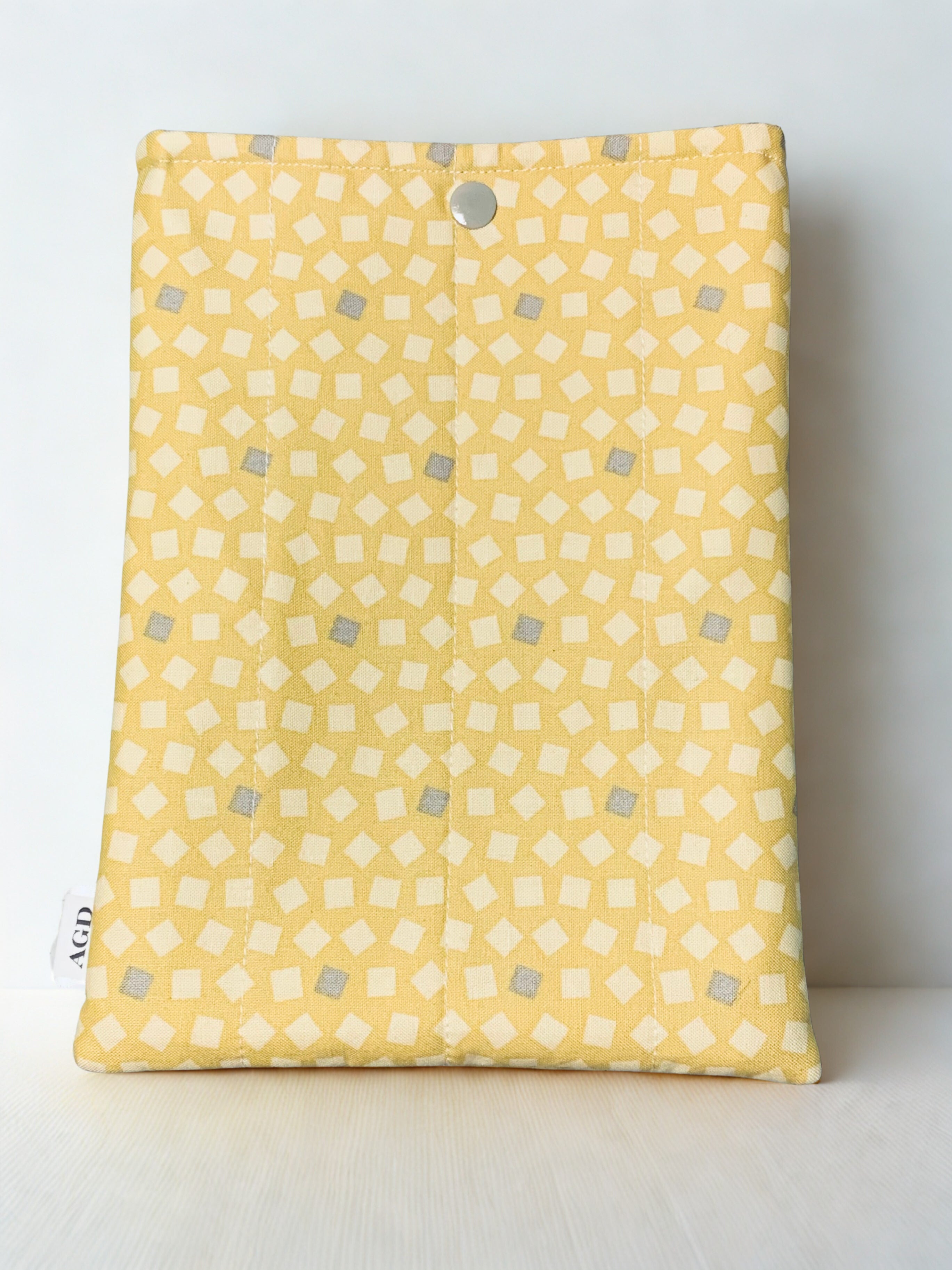 Quilted Tablet Sleeve or Book Sleeve Snap Closure Interior Pocket - Sweet Ride Collection - Car Theme for Boys, Girls, Kids - Book Cozy - Handmade - Small - 7" x 9" - 5 Prints Available