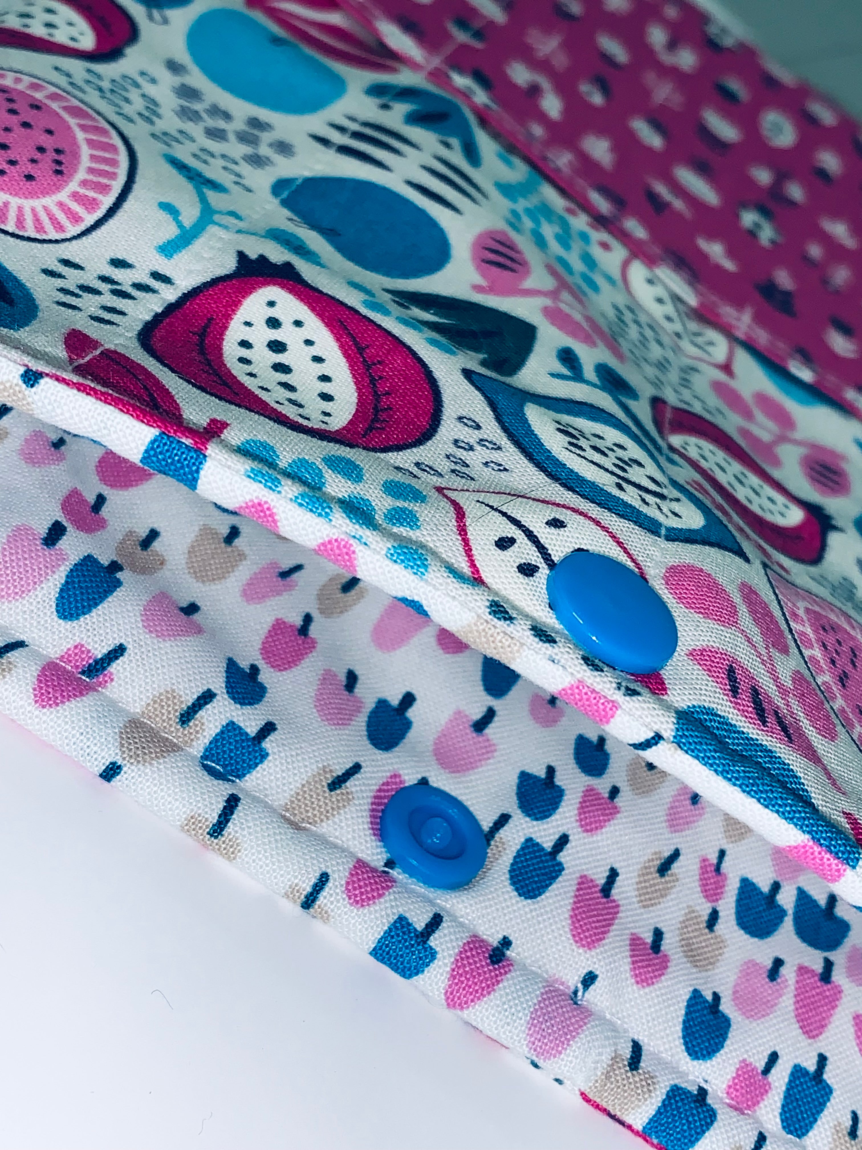 Quilted Tablet Sleeve or Book Sleeve Snap Closure Exterior Pockets - Burgess Field Collection - Handmade - Small - 7" x 9" - Kindle Cozy - iPad Mini Cozy - Book Cozy (Copy)