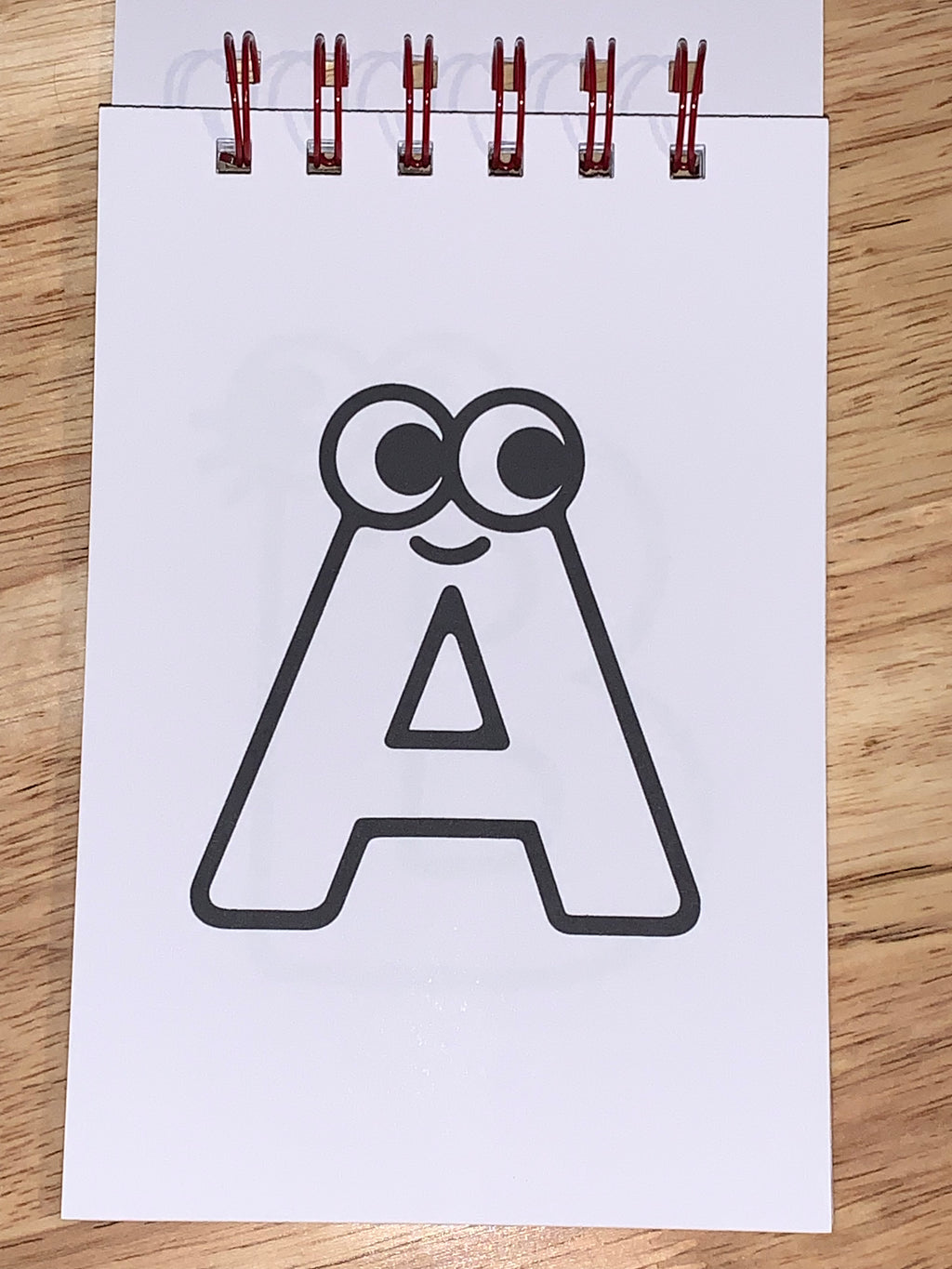 Flash Cards - ABC - Alphabet Faces - Coloring - 4" x 6"