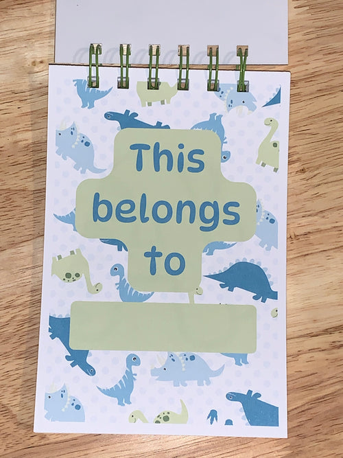 Flash Cards - ABC 123 - Dinosaurs - Coloring - 4" x 6"