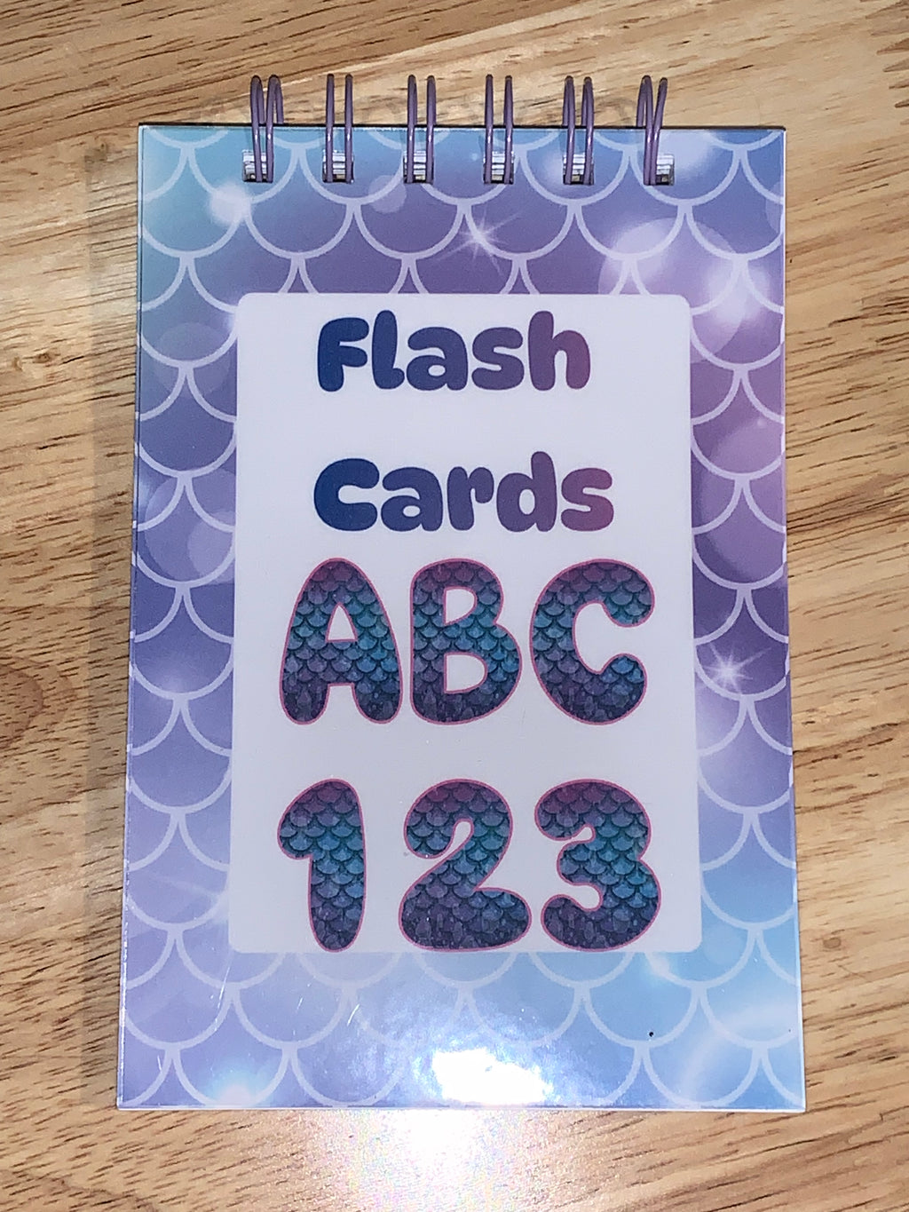 Flash cards with ABC and 123 - Mermaids