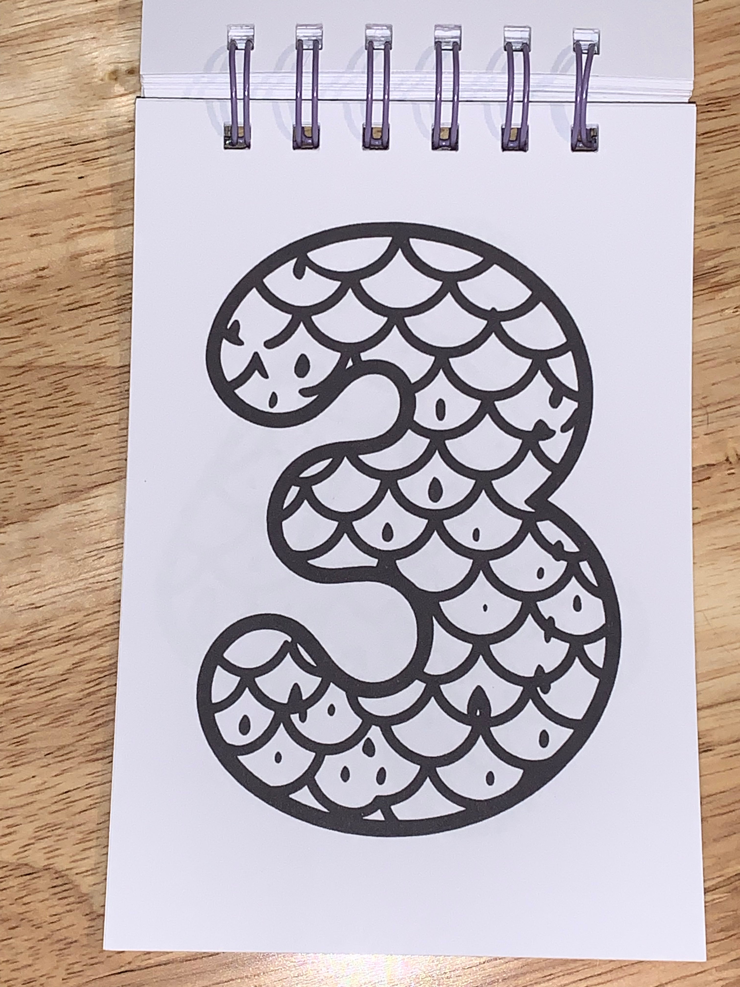 Flash Cards - ABC 123 - Mermaids - Coloring - 4" x 6"