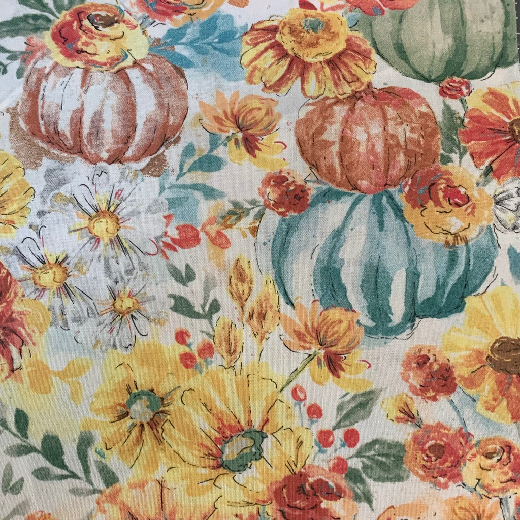 Handmade Scrunchie Key Fob, Keychain  - Pumpkin Spice - Keychain